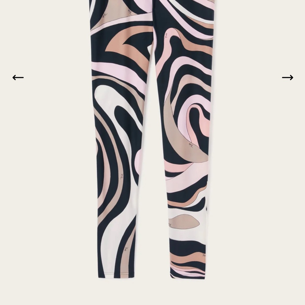 Emilio Pucci Multicolor Swirl Leggings